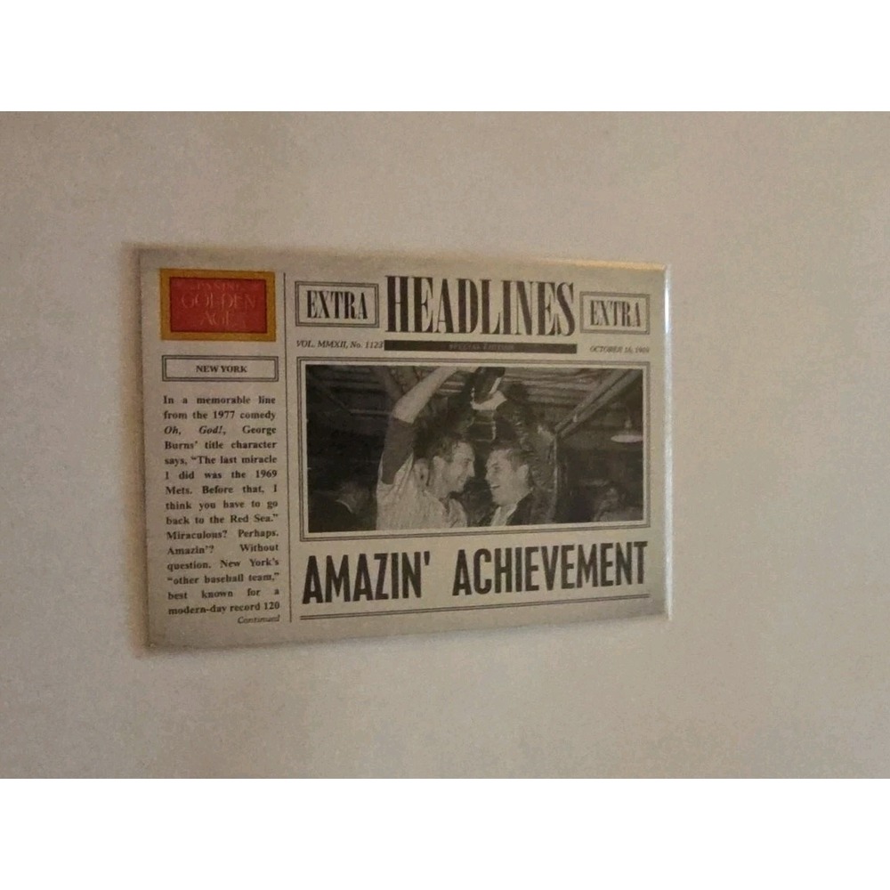 '69 Mets Amazing' Achievement‎ Headlines #7 2012 Panini Golden Age
